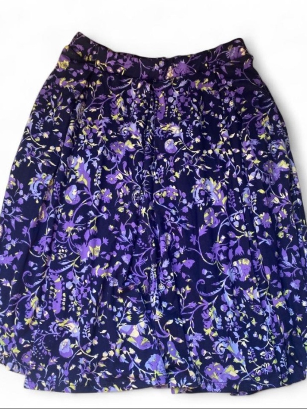 LuLaRoe Purple Floral Circle Skirt